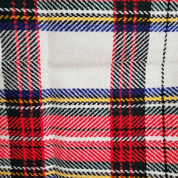 Vintage Orlon Plaid Scarf - Made in USA - Picture 4 of 4